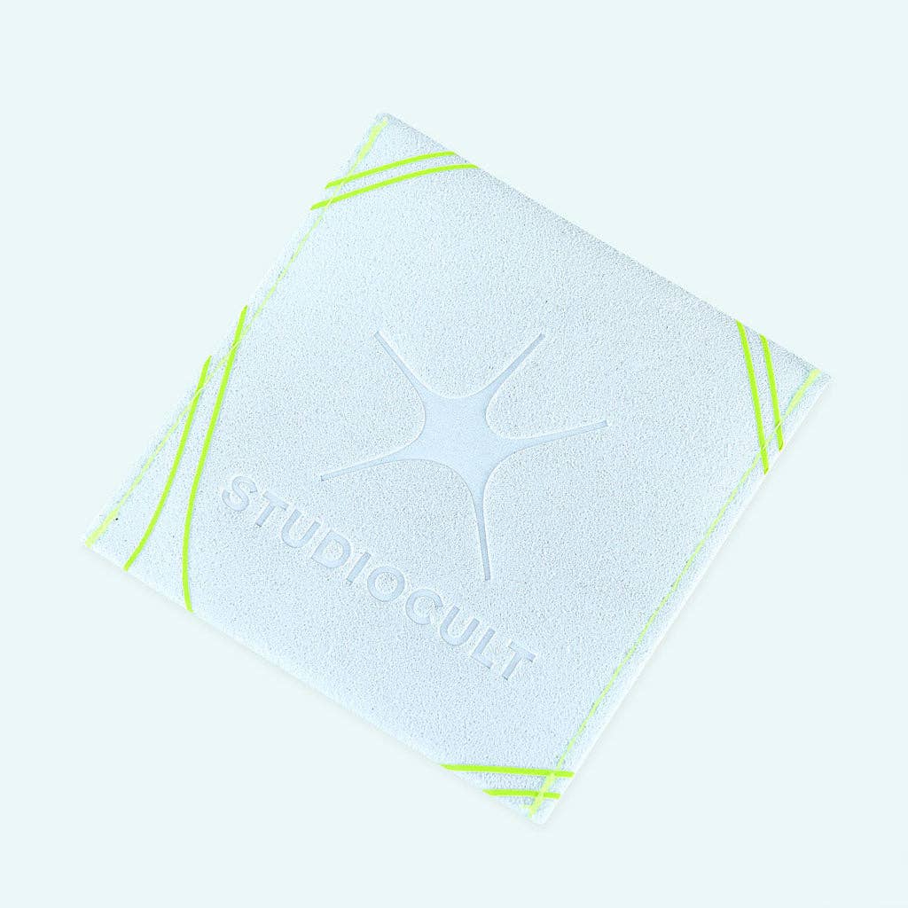 Puffy Stud Earrings - Big Sparkle: Silver / Pair