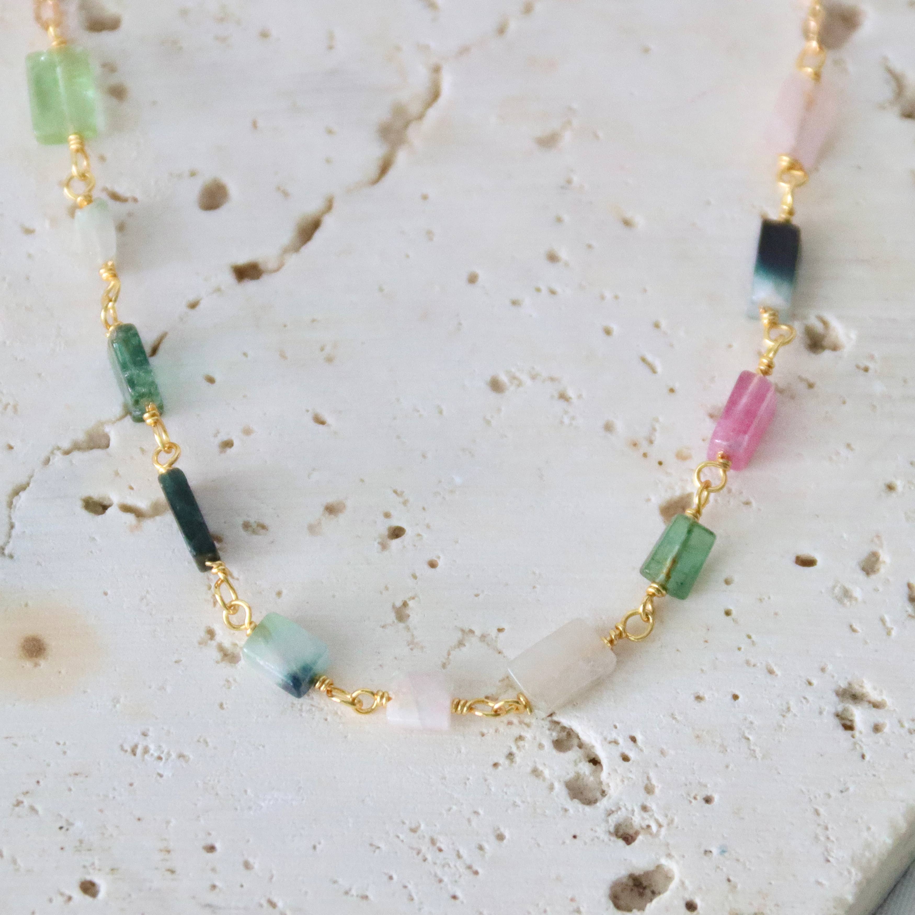 Tourmaline Chip Necklace