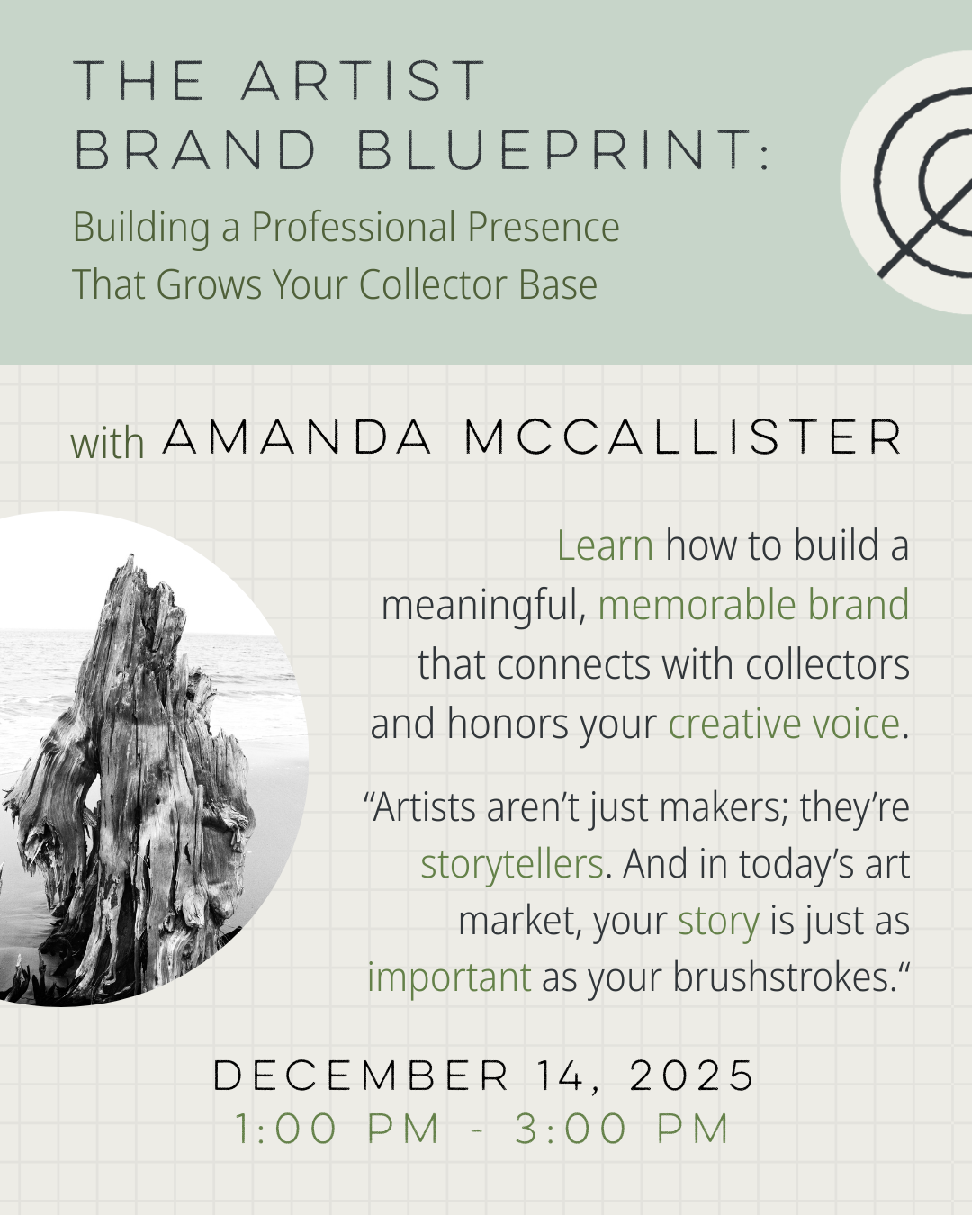 (Dec 14) "The Artist Brand Blueprint" with Amanda McCallister