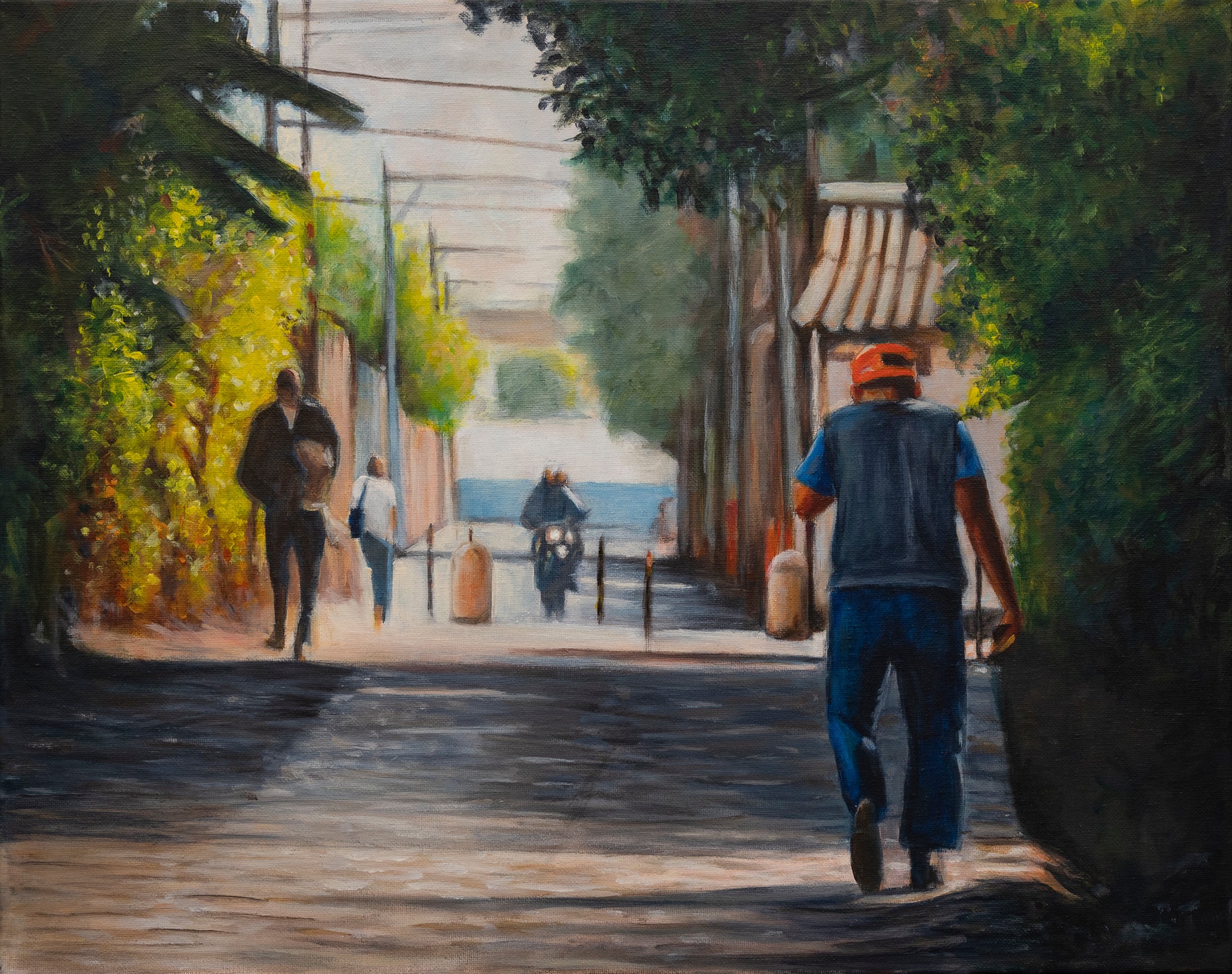 Early Morning Walk to Work