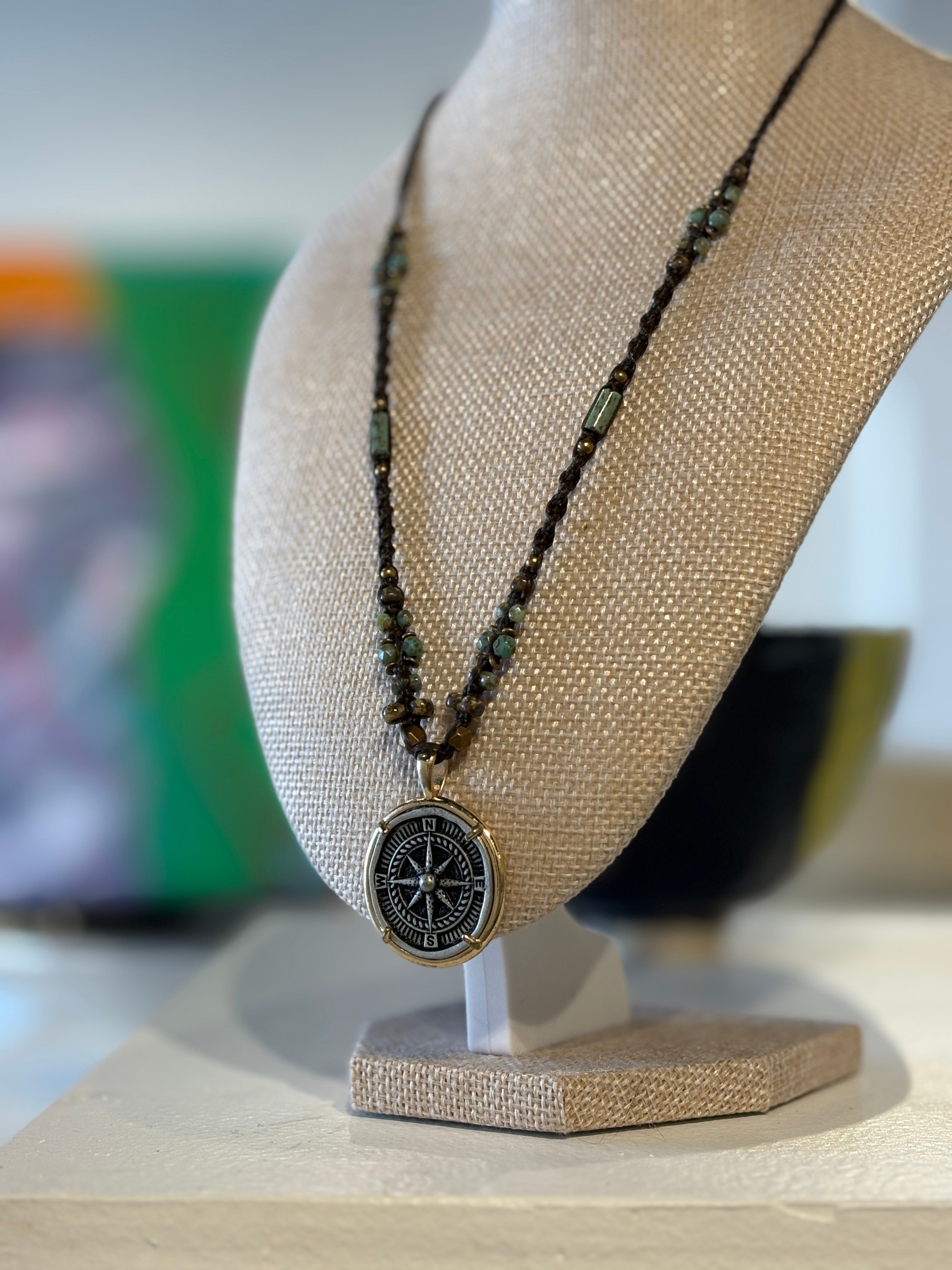 "Compass Necklace" by Tying Tribes