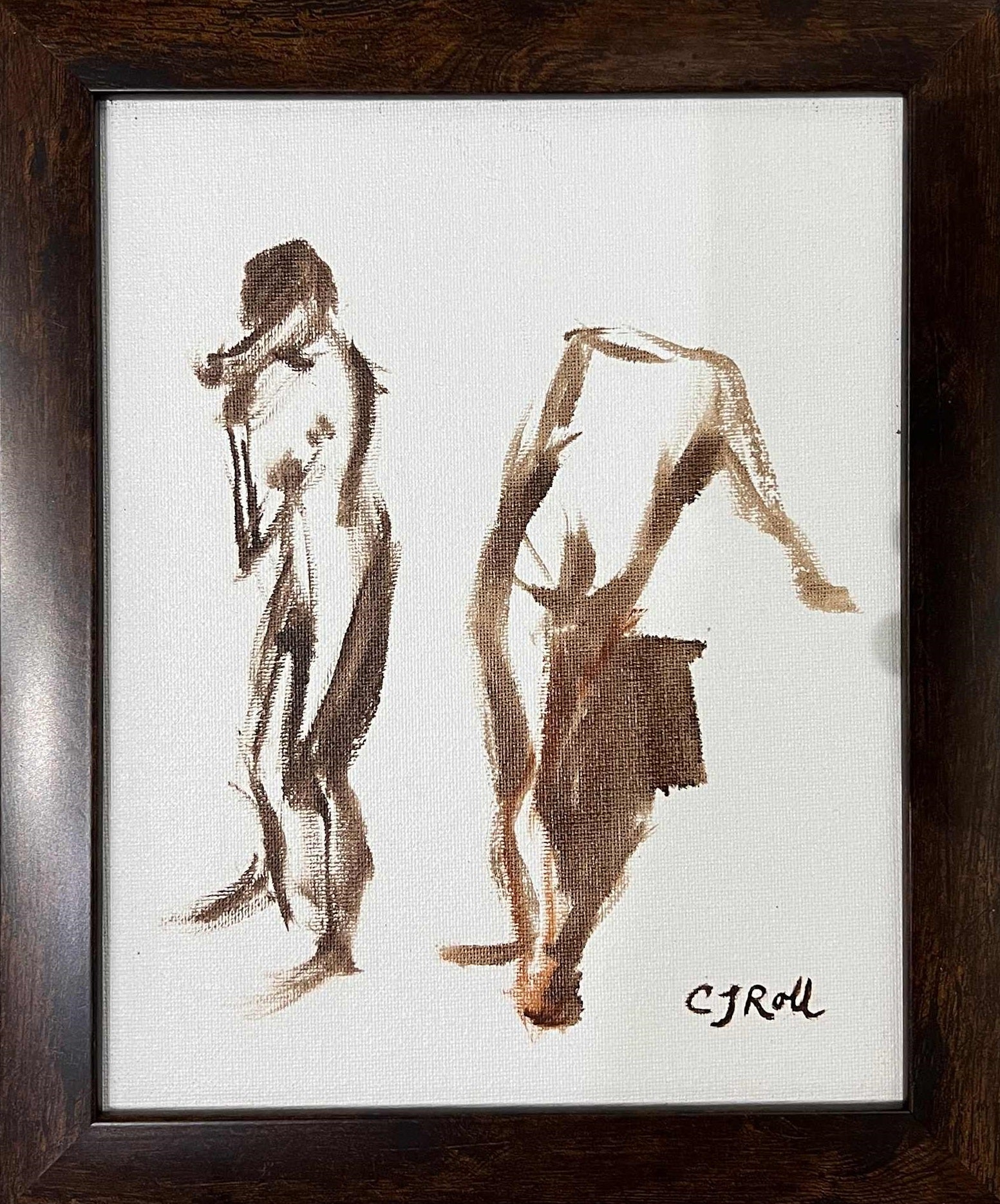 Standing Male Figure in Warm Tones