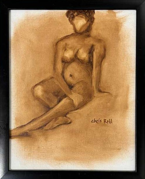 Seated Woman in Brown Tones