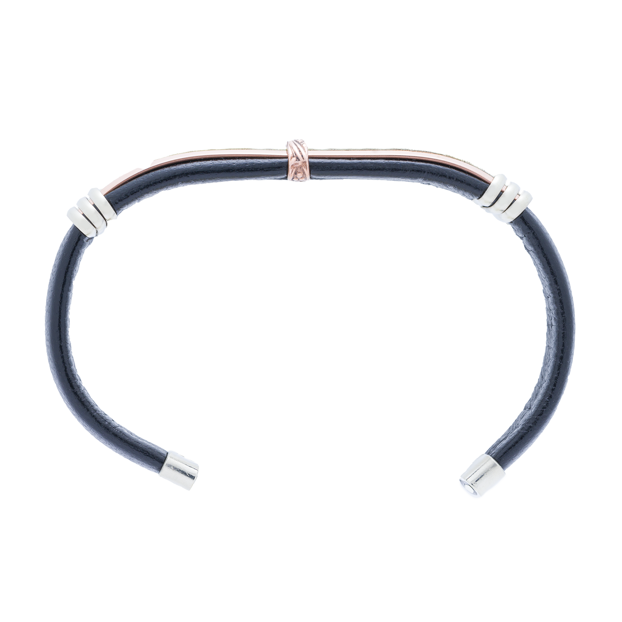 BR.ULB.0139 - Unique Leather Bracelet, Black