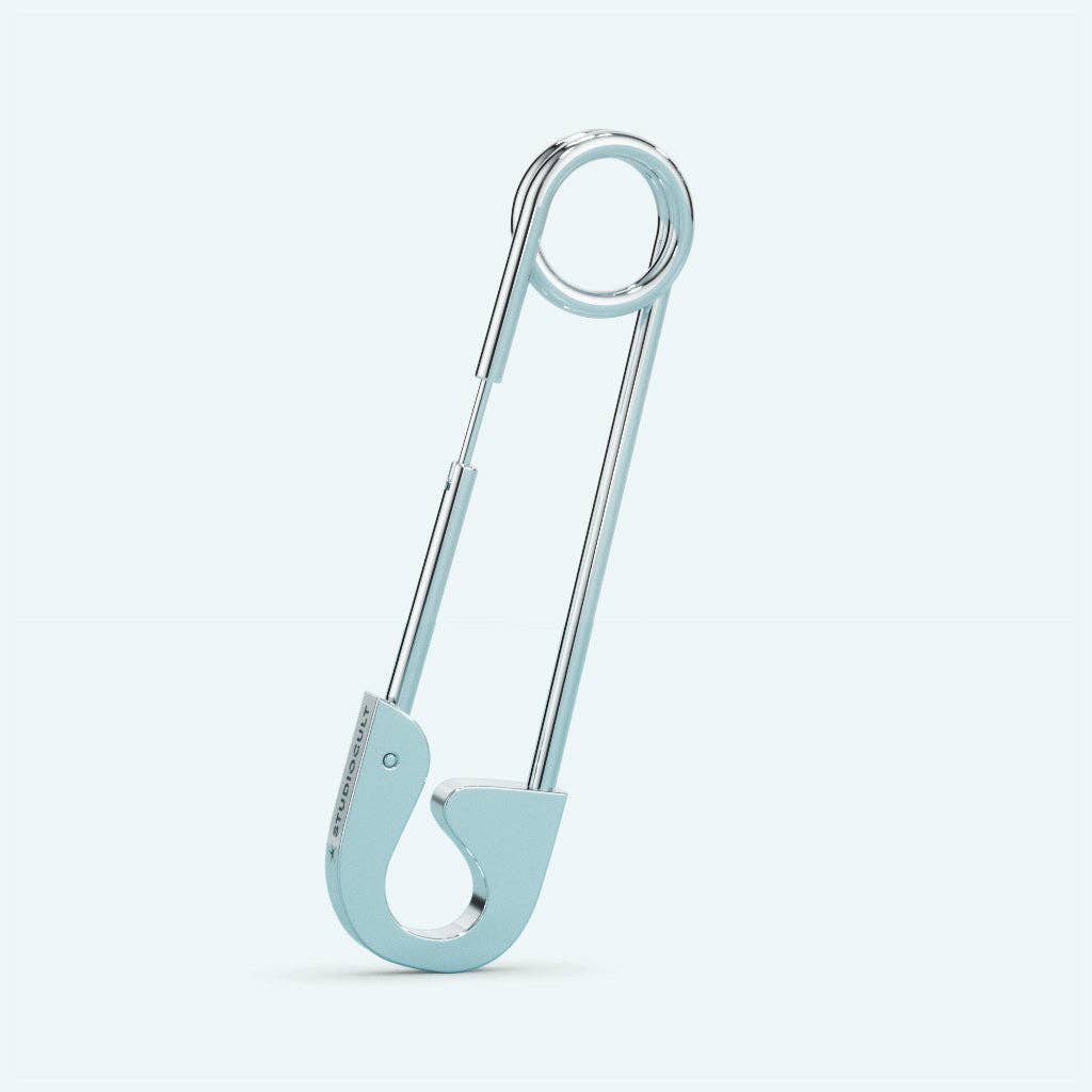 Oversized Safety Pin Earring: Silver / Single