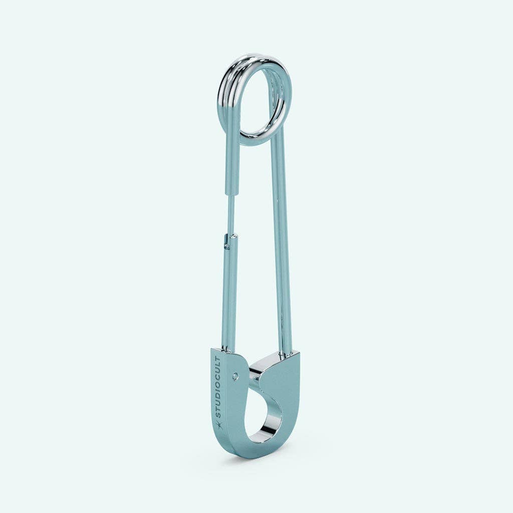 Oversized Safety Pin Earring: Silver / Single