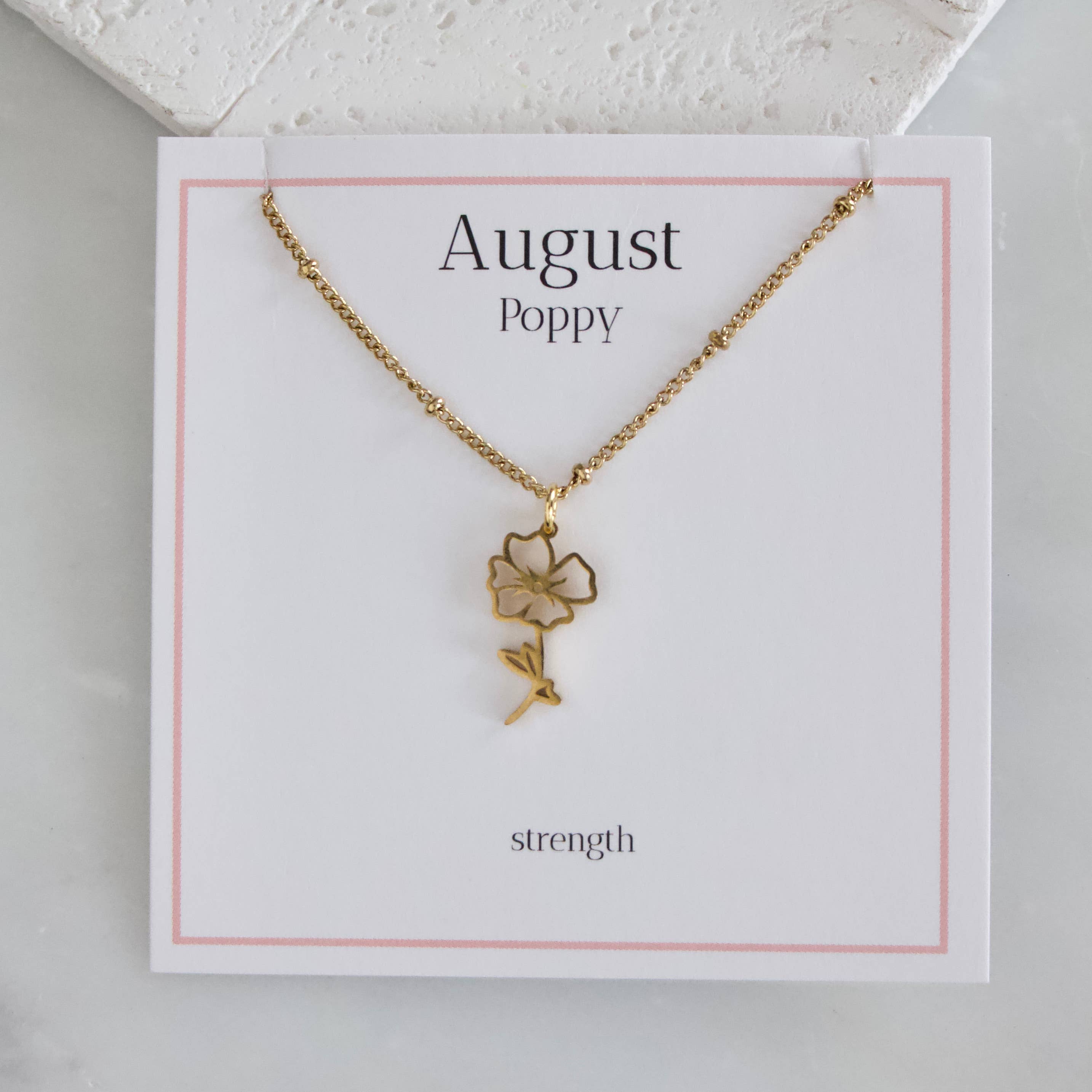 Birth Flower Necklaces - Waterproof: September - Morning Glory