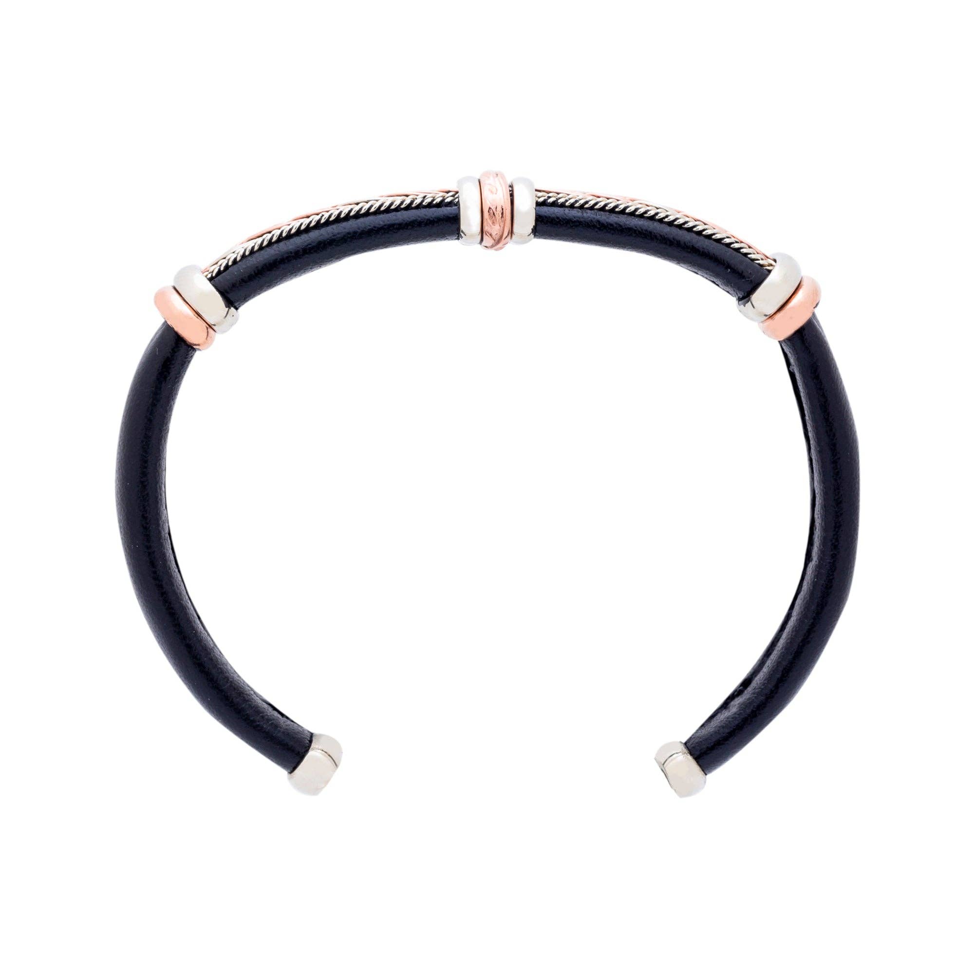 BR.ULB.0105 - Unique Leather Bracelet, Black