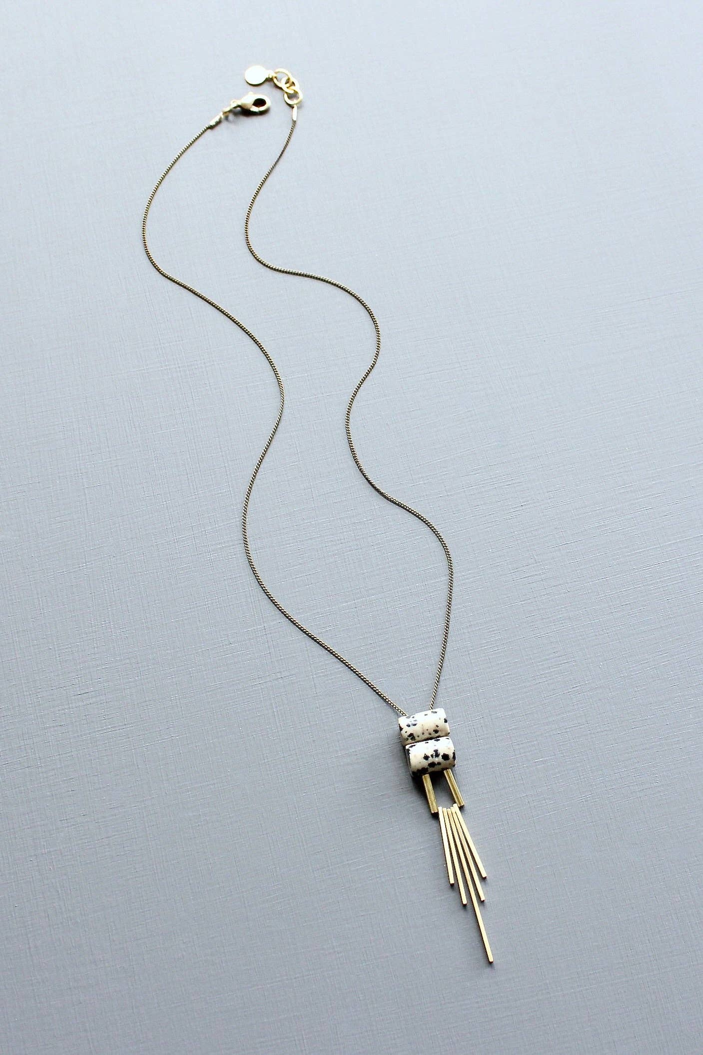 LEX119  Dalmatian pendant necklace