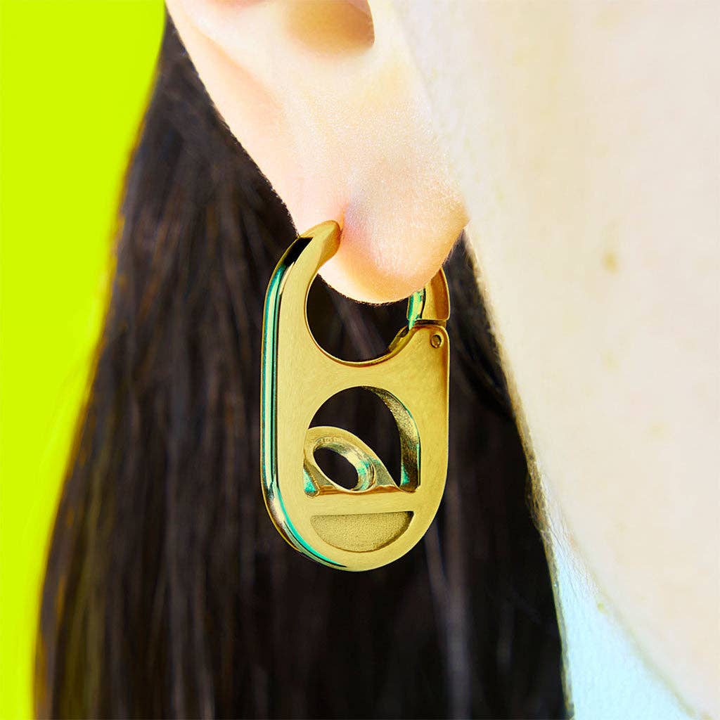 Soda Tab Earring: Silver / Single