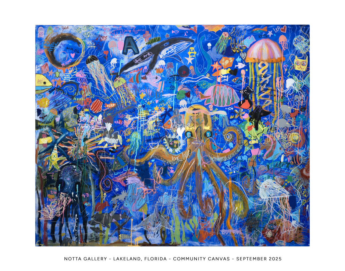 aquarium community print large paper giclee