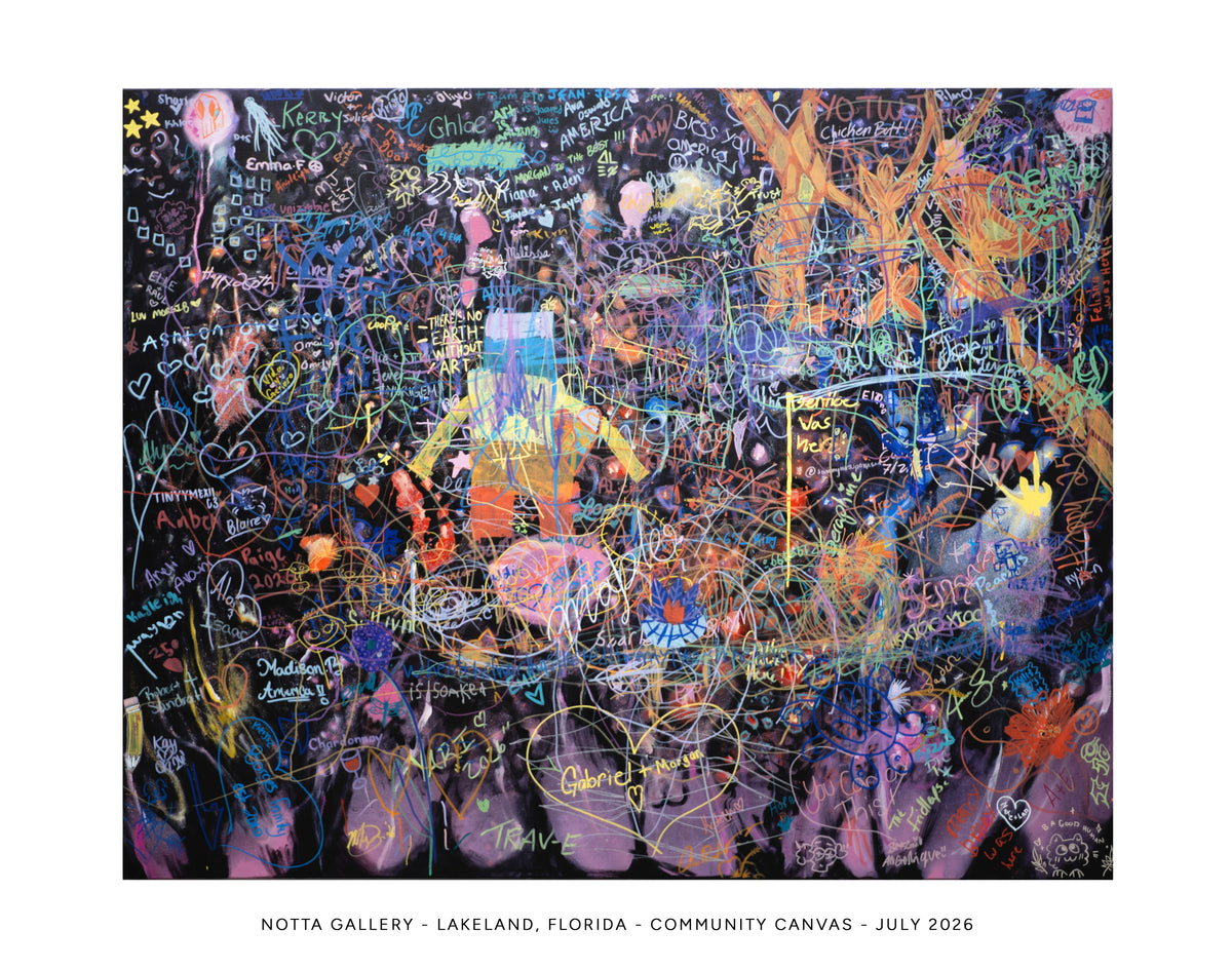 Community Fireworks Painting 14x11 print