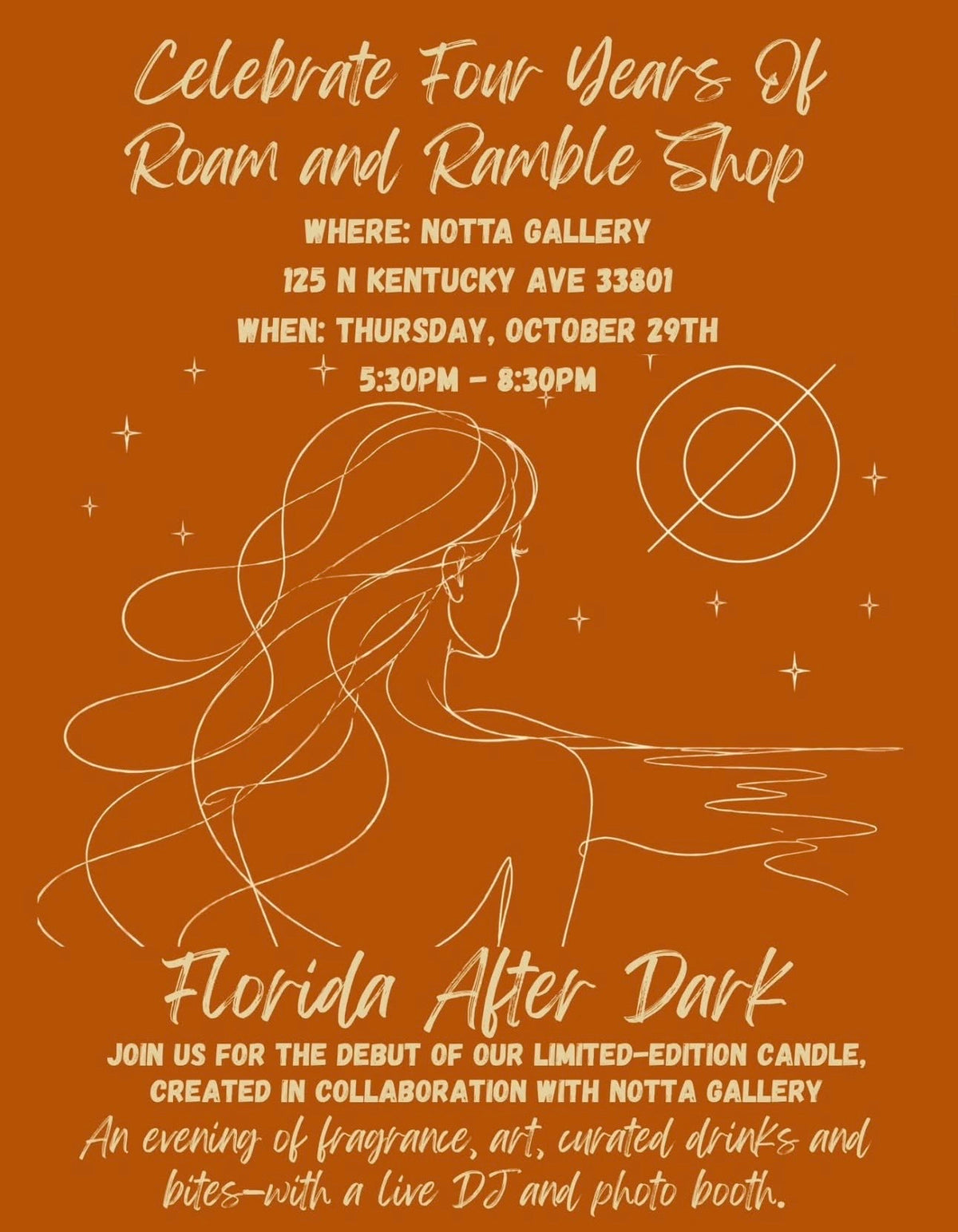 October 29th | Celebrate 4 Years of Roam & Ramble