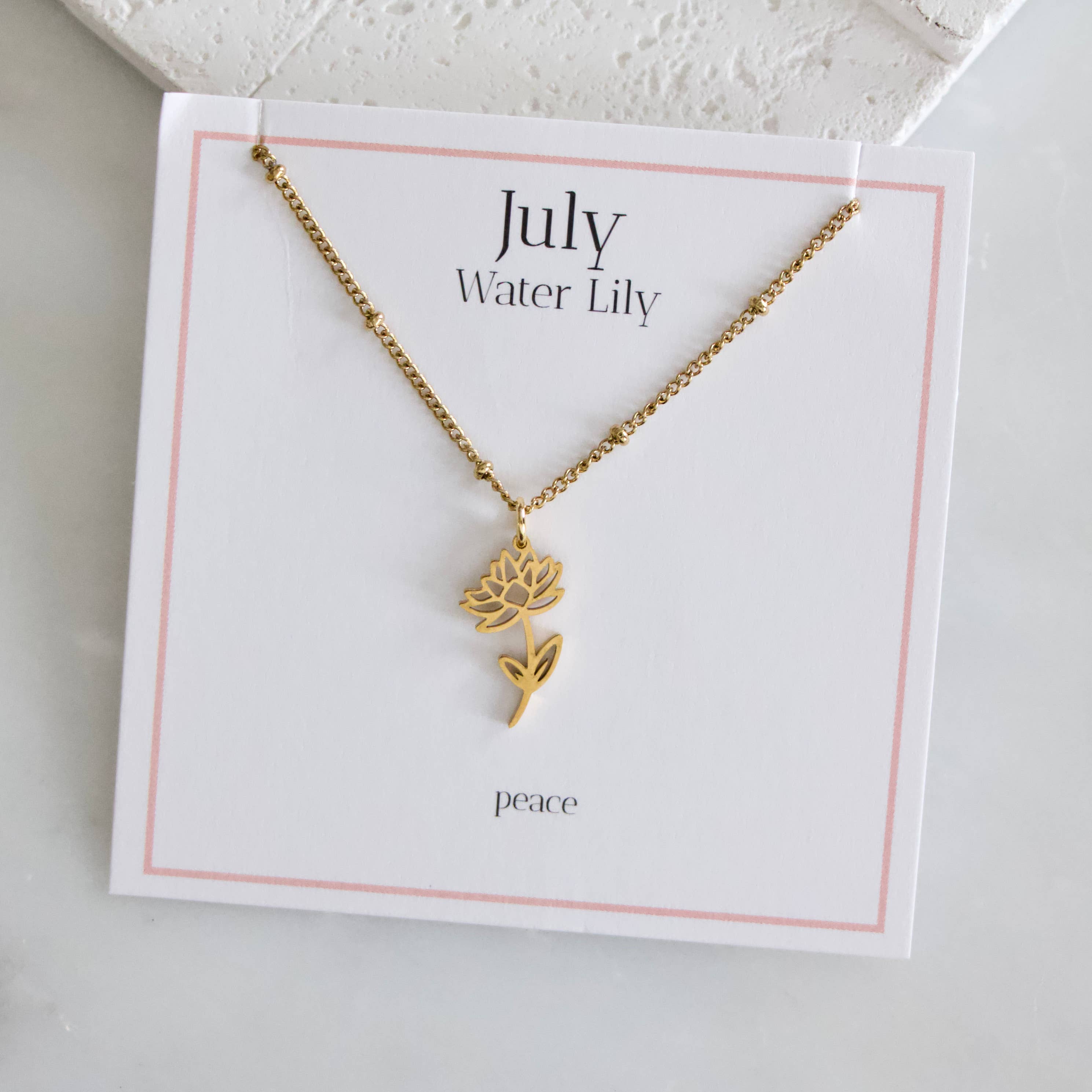 Birth Flower Necklaces - Waterproof: September - Morning Glory