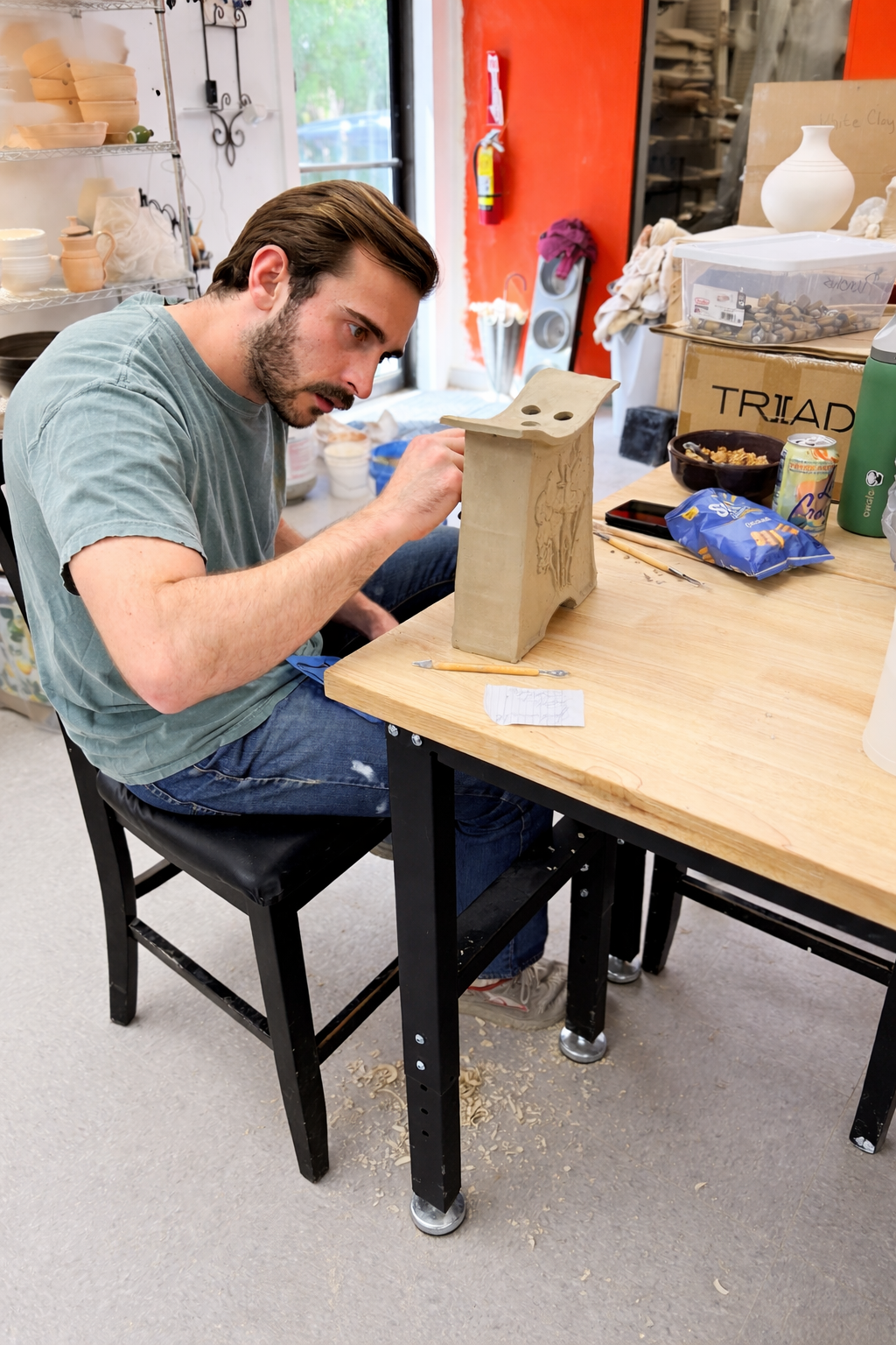 Apr 28 "Hand Building Clay Workshop" with Randy Glotfelty Pottery