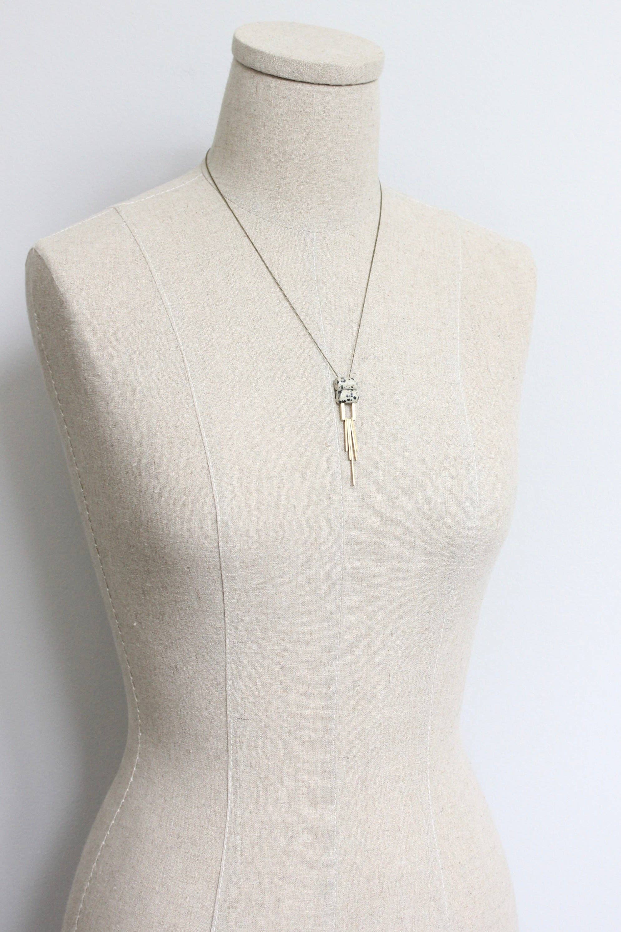 LEX119  Dalmatian pendant necklace