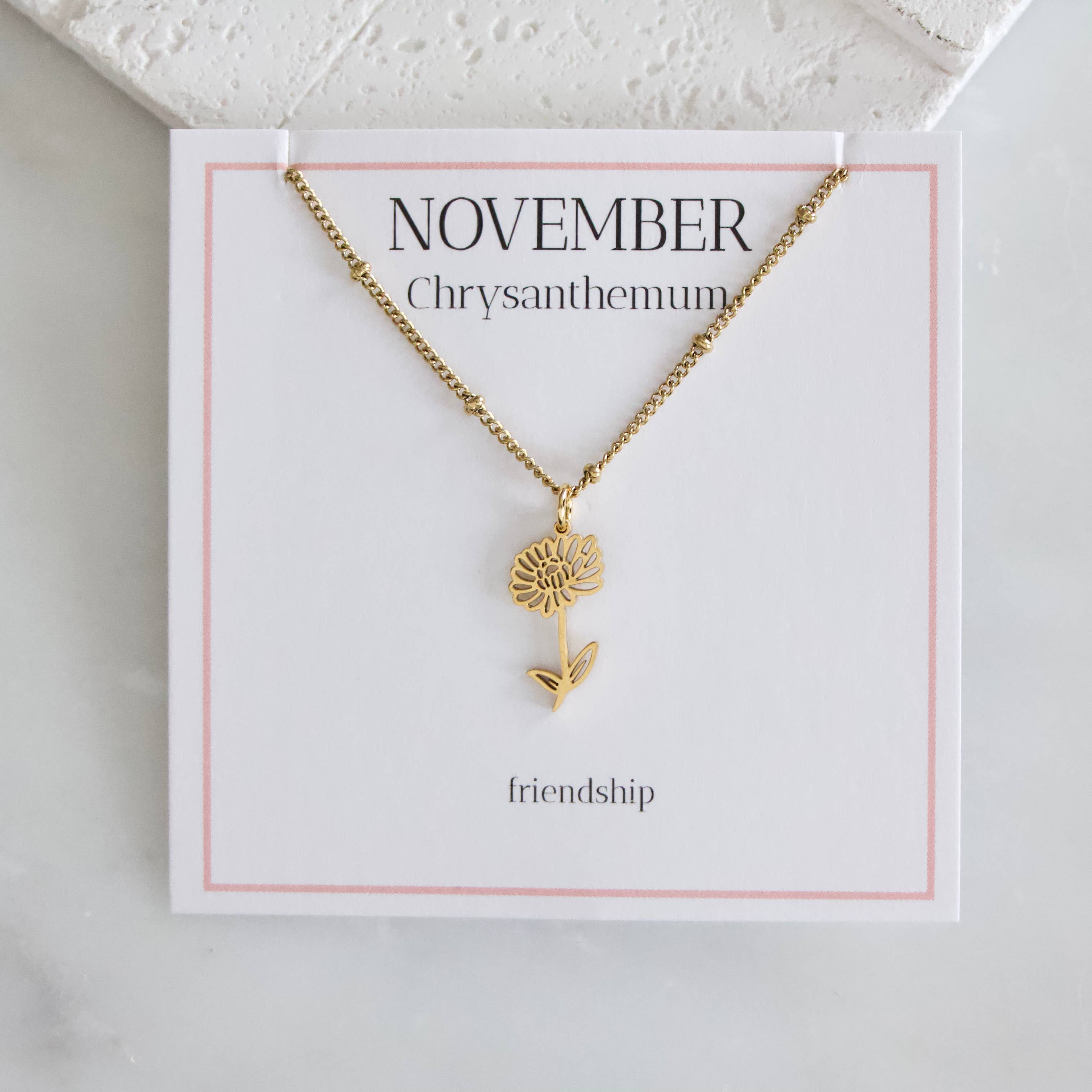 Birth Flower Necklaces - Waterproof: September - Morning Glory