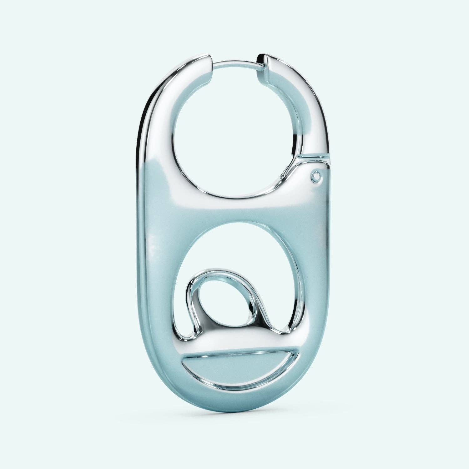 Soda Tab Earring: Silver / Single